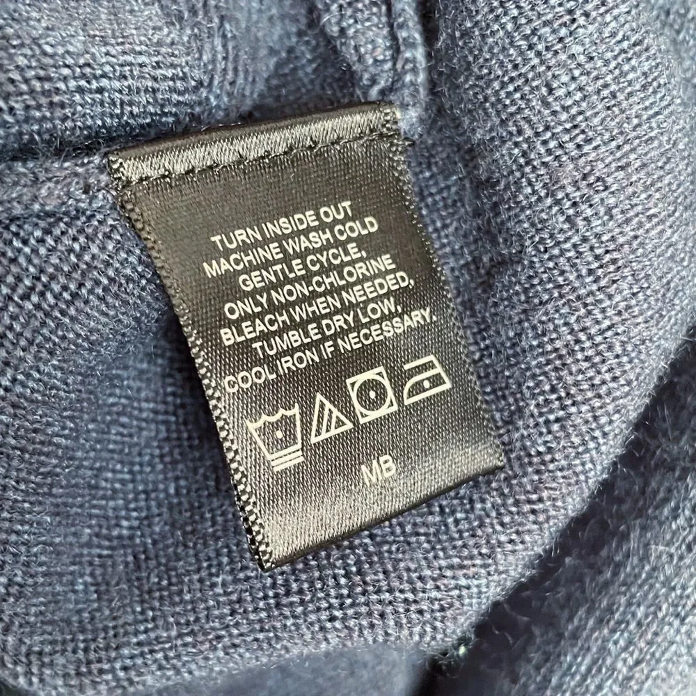 HAGGAR Blue Long Sleeve Pullover Sweater Size L